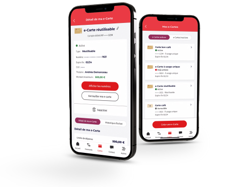 Espace dédié à la gestion de vos e-cartes bleues