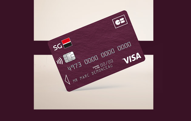 La carte bancaire CB Visa Evolution avec SG